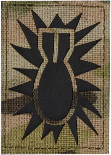 Miniatura 9 de Parche reflectante de bandera de Estados Unidos/EOD para eliminación de artillería explosiva, parches militares, insignias bordadas tácticas, parche