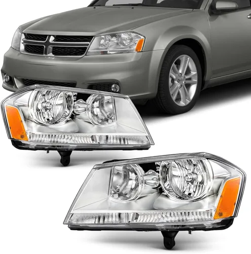 Miniatura 16 de Ensamble de faros SCITOO Compatible con 2010-2014 para Subaru Legacy 2010-2014 para Subaru Outback Faros con lente transparente y carcasa cromada