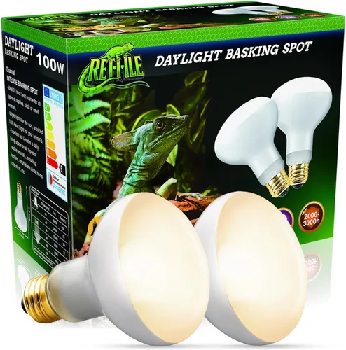 Miniatura 11 de Lámpara de calor para reptiles de 75 W, paquete de 2 bombillas UVA con base E26 para lagartos, tortugas, serpientes y anfibios