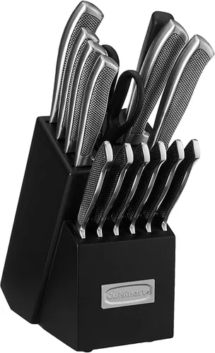 Miniatura 2 de Cuisinart Juego de Cuchillos con Bloque, Juego de 15 Piezas de Cuchillos de Cocina con Hojas de Acero para Corte Preciso, Liviano, de Acero