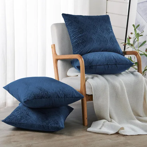 Miniatura 3 de Home Soft Things Ikat - Fundas de almohada de terciopelo de 2 piezas, 14 x 26 pulgadas, aguacate, funda de almohada decorativa lumbar sólida