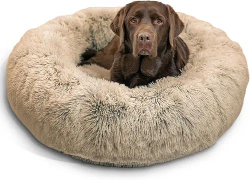Miniatura 18 de Best Friends by Sheri - The Original Calming Donut - Cama calmante en forma de dona para perros y gatos - Pelo corto, gris, S, 23 x 23 pulgadas Gris