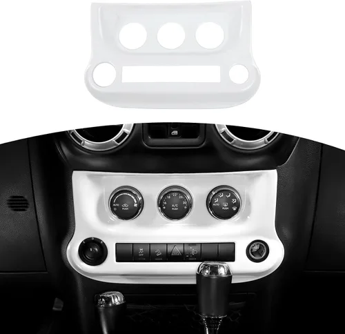 Miniatura 19 de RT-TCZ Para Jeep JK Negro Dash Console A/C Controles Cubierta Trim Panel para Jeep Wrangler JK JKU 2011-2017 ABS Interior Accesorios 1pc