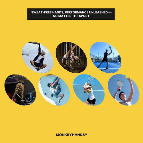 Miniatura 3 de MonkeyHands Dry - Grip Booster - Manos secas - Overgrip - Raqueta de pádel, tenis, golf, ping pong, escalada, calistenia, gimnasio, pole dance y más