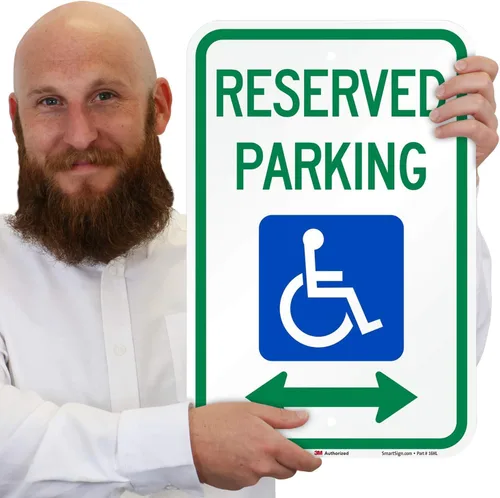 Miniatura 6 de smartsign Parking Sign, Leyenda "Parking reservado", azul/verde sobre blanco, 1
