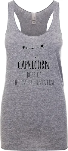 Camiseta sin mangas con espalda cruzada para mujer, regalo para ella, camisas con refranes, camiseta de yoga, zodiaco