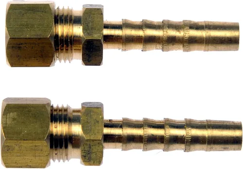 Miniatura 2 de Dorman Adaptador de línea de combustible 800-036 – 5/16 pulgadas de acero a 5/16 pulgadas (0.315 in), tubo de nailon, paquete de 2
