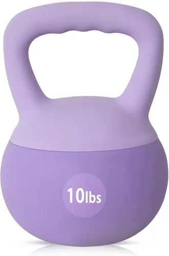 Miniatura 9 de Pesas rusas suaves (5-30 libras), relleno de arena de hierro para gimnasio en casa, entrenamiento de fuerza y fitness, diseño a prueba de golpes
