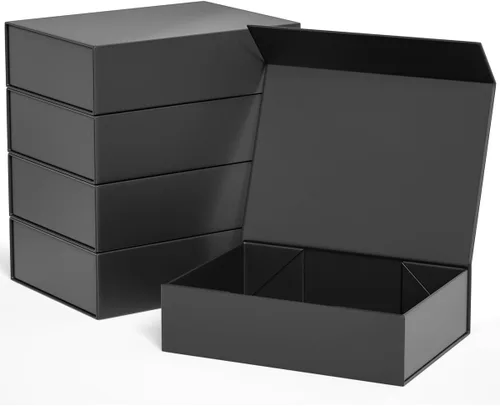 Miniatura 7 de ROSTELACK Cajas de regalo de 11.9" x 8.5" x 3.3" con tapa de cierre magnético caja para regalos, caja de regalo de dama de honor, bonita caja, cajas