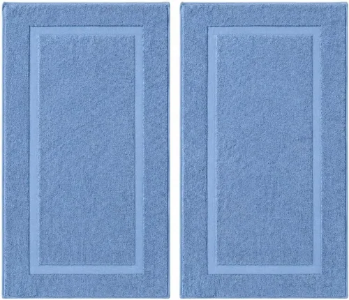 Miniatura 47 de Juego de alfombra de baño 100 % de algodón turco para hotel y spa de lujo y opciones de tapete de baño de espuma viscoelástica