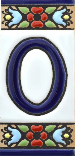 Miniatura 15 de Letras de casa de 3 pulgadas. Azulejos de letras de casa pintados a mano para letreros, direcciones y nombres. Números de dirección para casas.