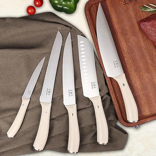 Miniatura 7 de WANGMAZI Juego de 15 cuchillos de acero inoxidable japonés de alto carbono, juego de cuchillos afilados para cocina, apto para lavavajillas, caja
