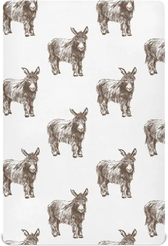 Miniatura 19 de Lindas sábanas para cuna, suaves y transpirables con diseño de huevos de Pascua, para niñas y niños, 39 x 27 x 5 pulgadas