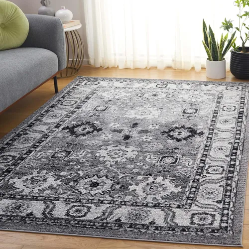 Miniatura 19 de SAFAVIEH Vintage Hamadan Collection - Alfombra de área de 2 pies 3 pulgadas x 4 pies, naranja y azul, diseño tradicional persa, no desprende pelusa