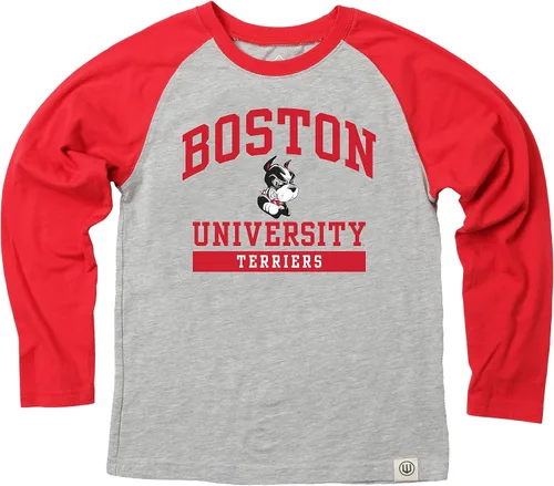 Miniatura 8 de Wes and Willy NCAA playera raglán de manga larga para niños