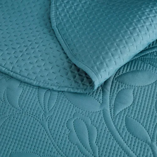 Miniatura 6 de CHIXIN Juego de colcha de tamaño matrimonial - Funda de cama ligera - Acolchado ultrasónico - Colcha reversible de 4 piezas - Patrón de rosa vintage