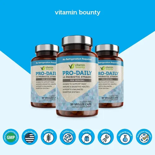 Miniatura 8 de Cápsulas Vitamin Bounty, probióticos diarios, 13 cepas de probióticos de liberación tardía