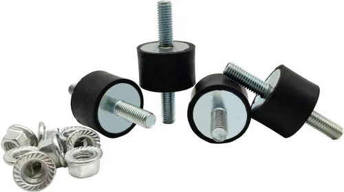 Miniatura 14 de Soportes de goma macho M8x23mm con tuercas de seguridad hembra, aisladores antivibración de 30x20mm, amortiguadores de choque para bombas de agua