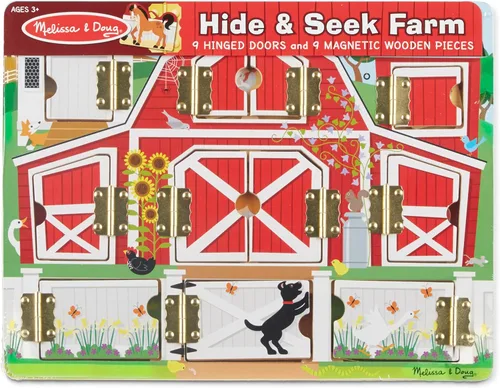 Miniatura 3 de Melissa & Doug–Granja magnética, juego de escondidas, Multicolor