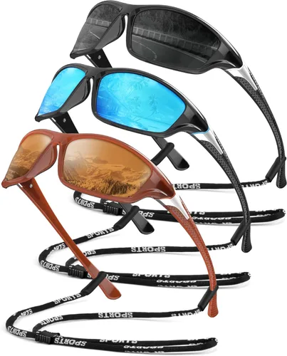 Miniatura 9 de Gafas de sol polarizadas para hombre, gafas de sol con protección UV400 para conducir, golf, pesca, correr