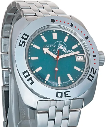 Miniatura 2 de Vostok Amphibian 710059 - Reloj de pulsera automático para hombre, Buceador, cuerda automática