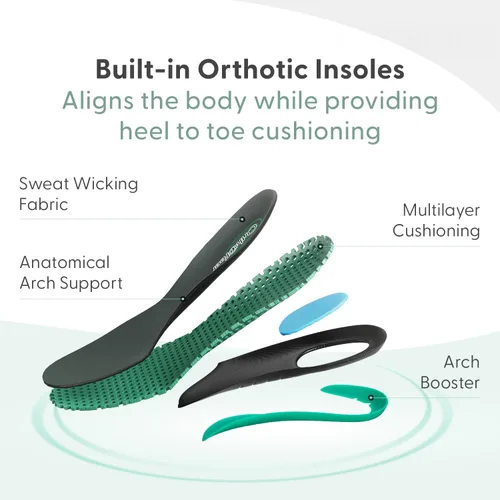 Miniatura 5 de Orthofeet Zapatos de trabajo ortopédicos de cobalto con clasificación de seguridad antideslizante para hombre