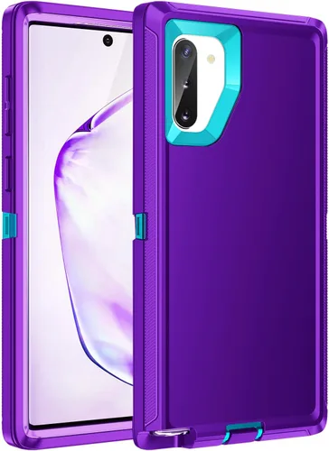 Miniatura 14 de Funda para Galaxy Note 10 Plus, a prueba de golpes, a prueba de caídas, a prueba de polvo, protección de cuerpo completo de 3 capas, funda rígida