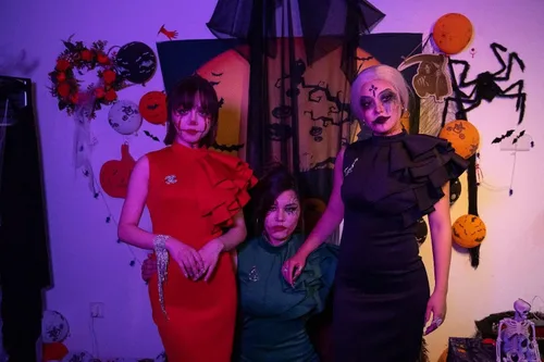 Miniatura 8 de XXTAXN - Vestido de cóctel entallado, formal, sin mangas y con volados para mujer, vestido de tubo por debajo de la rodilla