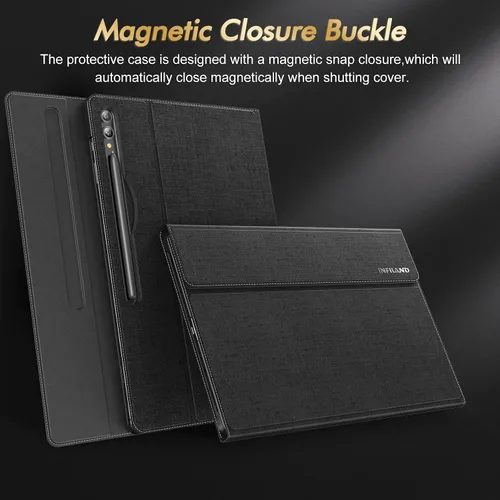 Miniatura 3 de INFILAND Funda para Galaxy Tab S10 Ultra/S9 Ultra/S8 Ultra de 14.6 pulgadas, funda de soporte multiángulo compatible con Samsung Galaxy Tab S10