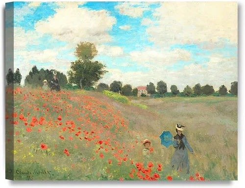 Miniatura 30 de Pinturas clásicas mundiales de Claude Monet Impresión giclée sobre lienzo alargado, pieza de galería para colgar y decorar el hogar, The CliffWalk