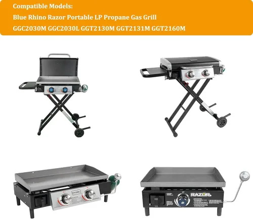 Miniatura 3 de AJinTeby Reemplazo del regulador, regulador adaptador de gas propano, compatible con Blue Rhino Razor 2 quemadores parrilla parrilla parrilla