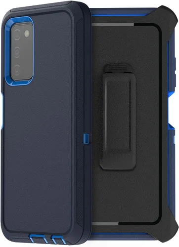 Miniatura 9 de AICase Funda para Galaxy A03S, resistente protección contra caídas, cuerpo completo, resistente a prueba de golpes y polvo, 3 capas, protección Negro
