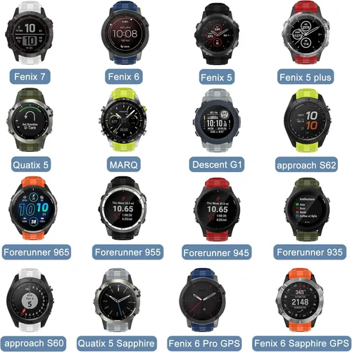Miniatura 4 de ISABAKE Correa de reloj para Garmin Forerunner 965/Forerunner 955/Forerunner 945/Forerunner 935, bandas de repuesto de silicona suave de 0.866
