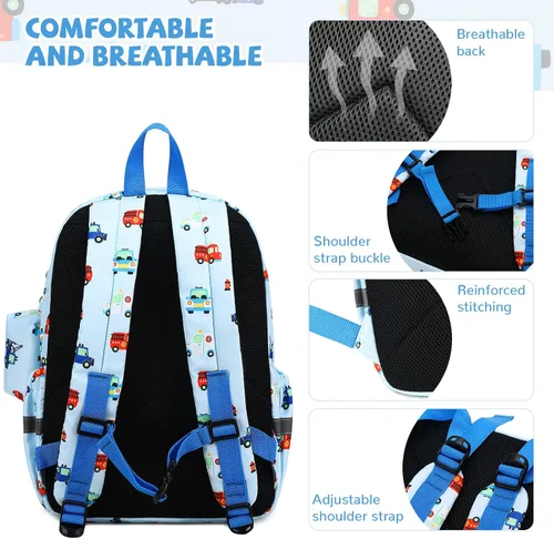 Miniatura 5 de mygreen Mochila para niños pequeños, mochila para niños y niñas con correa para el pecho with Chest Strap