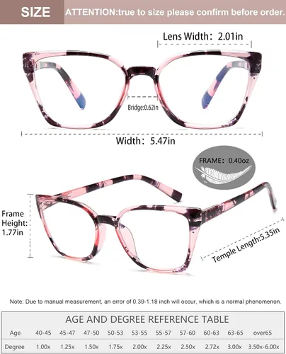 Miniatura 4 de EYEURL Paquete de 4 lentes de lectura con diseño de ojo de gato para mujer, lentes de bloqueo de luz azul, para lectura de computadora a la moda