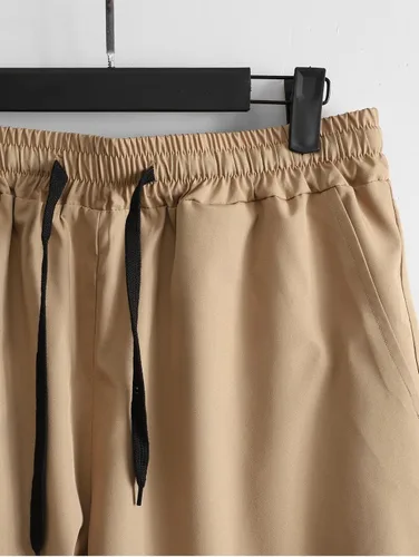Miniatura 5 de GORGLITTER Conjunto de 2 piezas para hombre camisa con botones y pantalones cortos ropa de verano