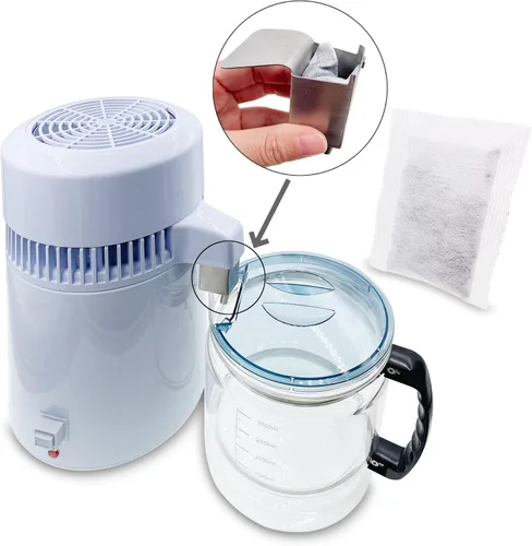 Miniatura 4 de Paquete de 24 filtros destiladores de carbón activado de repuesto, bolsas de filtro de carbón activado con cáscara de coco, compatibles con Megahome