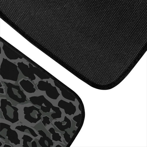 Miniatura 5 de Tapetes universales con estampado de leopardo negro y verde, patrón abstracto de guepardo, textura de piel de animales salvajes, tapetes para autos