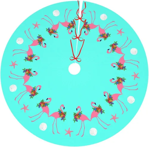 Miniatura 28 de A Brood of Chickens - Falda de árbol de Navidad de 30 pulgadas con borde de cuadros búfalo rojos y negros, decoración para Feliz Navidad, casa