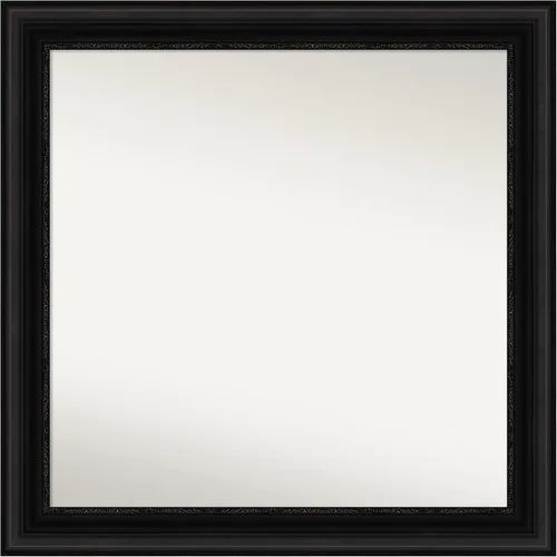 Miniatura 454 de Amanti Art Espejo personalizado, espejo de baño negro puente, espejo de pared o espejo de tocador de baño sobre el fregadero (26 x 26 pulgadas)