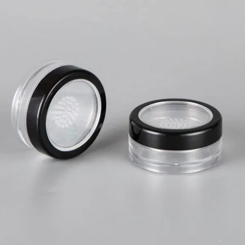 Miniatura 6 de FOMIYES Recipientes de polvo de maquillaje con tamiz y tapas, caja de polvo suelta vacía para polvo, estuche para polvos de cosméticos (0.35 oz), 4