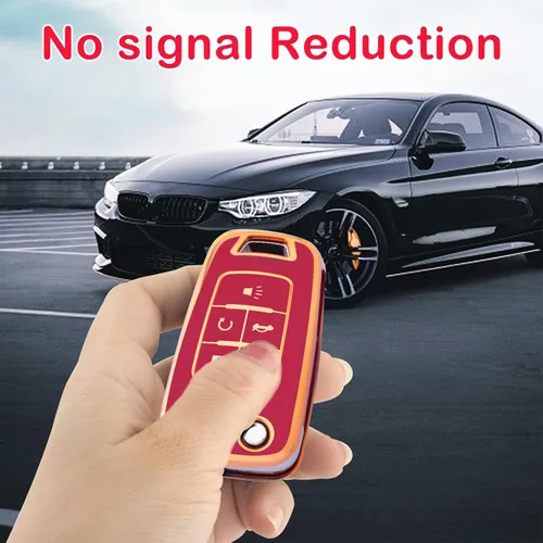 Miniatura 32 de XIYANG TRADE Funda para llavero Chevy con llavero, funda de TPU suave para llave de protección completa para Camaro Cruze Equinox Malibu Impala