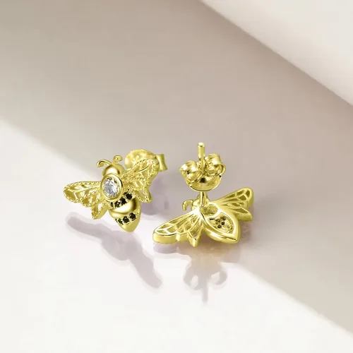 Miniatura 4 de POPKIMI Pendientes de plata de ley con ópalo con diseño de animales de lobonarwhalranaabejamariposatortuga marina para mujeres y niñas, regalos