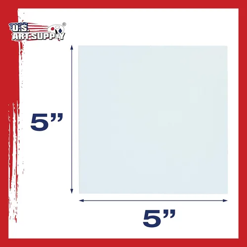 Miniatura 3 de US Art Supply - Tableros de lona de 4.0 x 4.0 pulgadas, libre de ácidos, 12 unidades (1 caja completa de 12 paneles de lona individuales)
