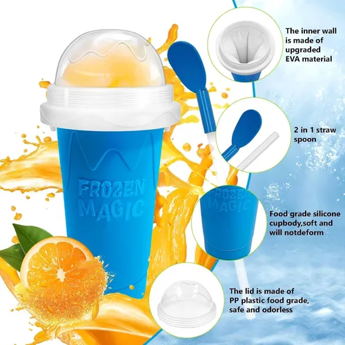 Miniatura 3 de Taza de granizado Slushie Maker Cup, Taza de granizado mágica congelada - ¡Crea deliciosos granizados en cualquier lugar con esta divertida y genial