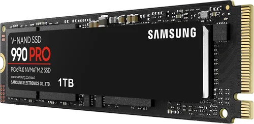 Miniatura 3 de Samsung 990 Pro 1TB Gen4 NVMe SSD 7450MB/s 6900MB/s R/W 1550K/1200K IOPS 600TBW 1.5M Hrs MTBF para PS5 5 años