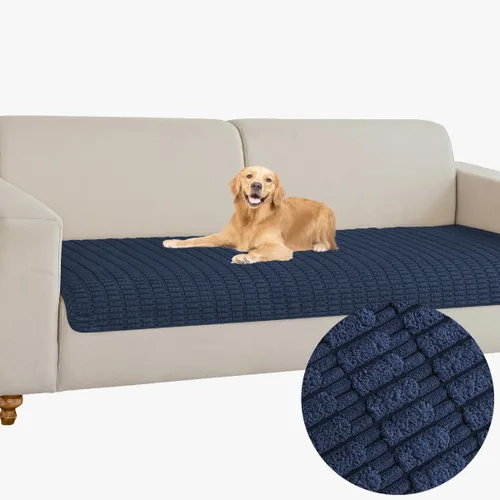 Miniatura 15 de Muamar Funda para Cama de Perro Protector de Sofá, Antideslizante Impermeable Fundas de Sofá para Sala de Estar Fundas de Sofá, Tapete de Sofá, Negro