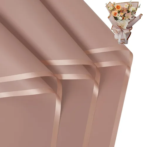 Miniatura 27 de FUHITIM - 20 hojas de papel impermeable para suministros de florista, envoltura de ramos de flores y regalos de bodas, cumpleaños, bricolaje