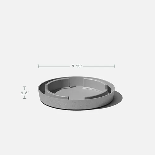 Miniatura 8 de Veradek Mason Series Vega Planter - Maceta redonda alta para interiores o exteriores, porche/patio Hecha de compuesto de plástico y piedra