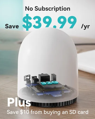 Miniatura 2 de WUUK - Cámara de timbre inalámbrica sin suscripción, timbre de cámara de 3MP, base de inicio incorporada con almacenamiento de 32GB, timbre de video